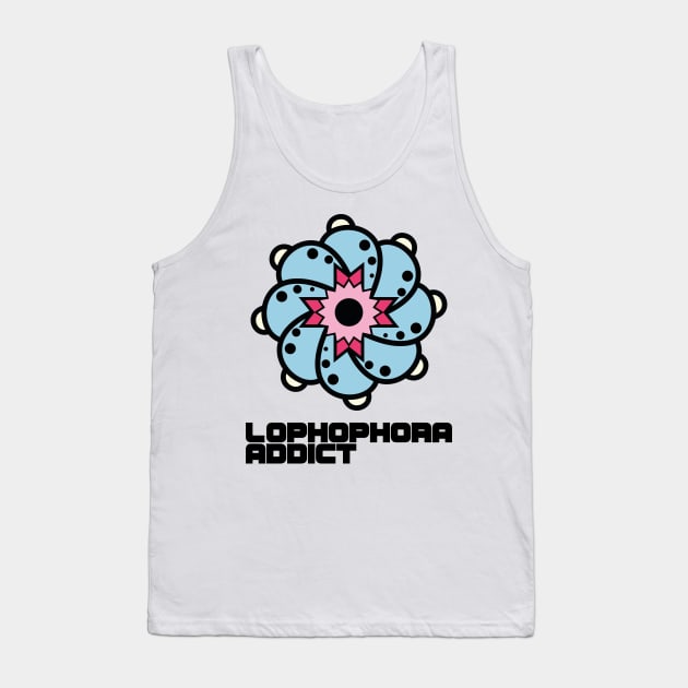 Lophophora Addict  color vertical Tank Top by WildCactus